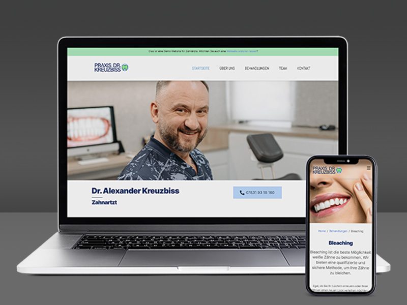 Neue Website Praxis Dr Kreuzbiss thumbnail